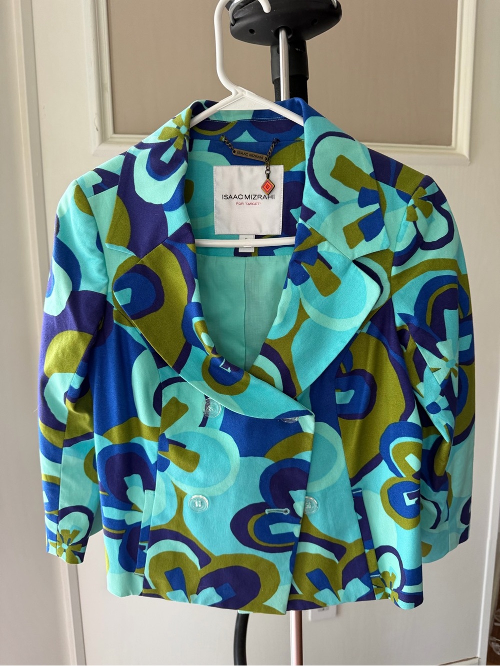 Isaac Mizrahi for Target Mod Floral Blazer S